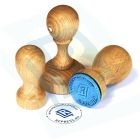 Okrągły drewniany stempel ø 35 mm