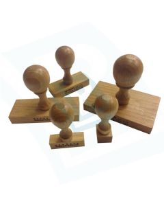 Drewniana pieczątka 45x80 mm